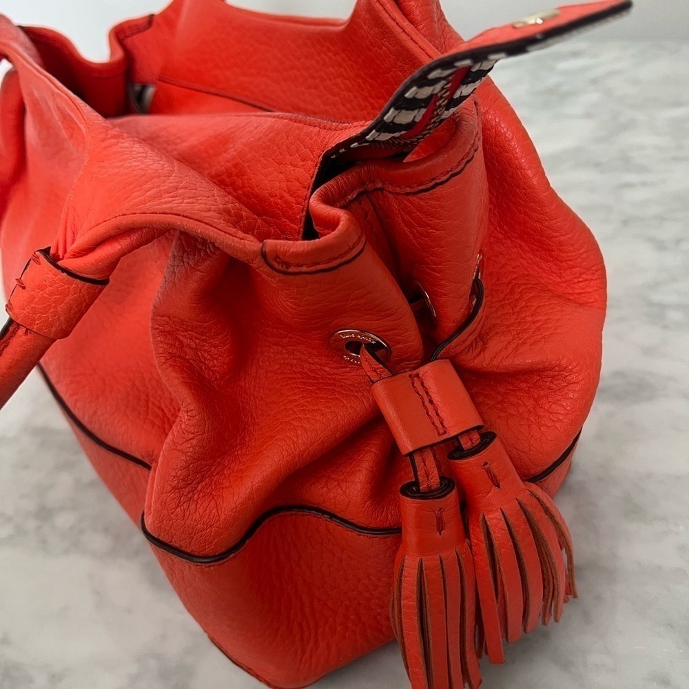EUC Kate Spade New York Southport Ave Flame Pebble Leather Stevie Handbag - Picture 8 of 14